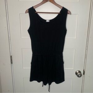 Mingriya Women’s Knit Black Sleeveless Romper Size Medium